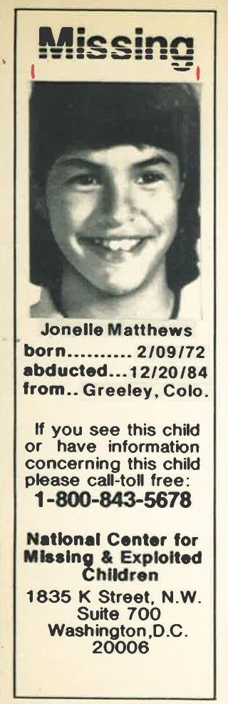Мужчина обвиняется в убийстве Джонель Мэтьюз в 1984 году.
